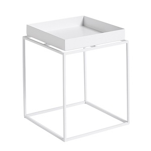 Mesa auxiliar de hierro industrial moderna, muebles de sala de estar antiguos para uso doméstico - Product Image 2
