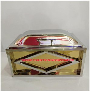 Rectangulaire Chauffe-Plats pour Offre Spéciale directe Usine Indienne Vente Or Et argent - Product Image 2