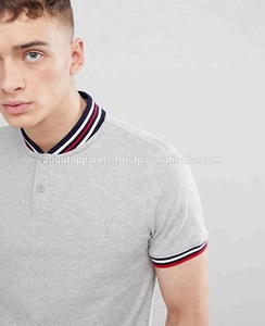 OEM servicio precio barato de alta calidad de moda cuello en V Polo Camiseta deportiva, Vintage béisbol transpirable Polo en gris - Product Image 3