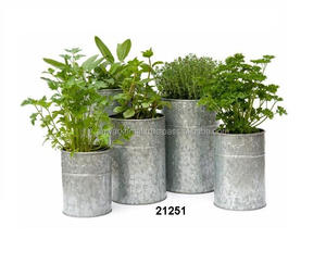 Jardinières de jardin galvanisées fantaisie meta décoratives à la maison Offre Spéciale pour le jardin - Product Image 1