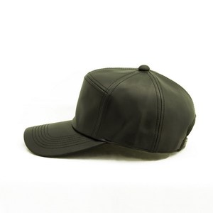 <b>Blank</b> Baseball Cap/Hat 7 Panel Polyester Leather - Product Image 3