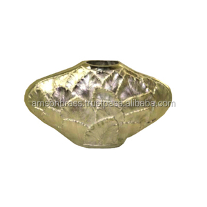 Pot de fleurs en aluminium martelé, vase décoratif traditionnel - Product Image 3