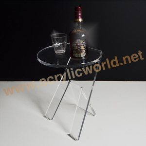 Mesa de comedor cuadrada de acrílico, Cubo de estilo de cristal transparente, silla de escritorio de acrílico - Product Image 6