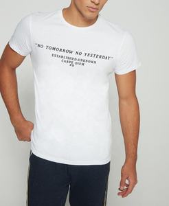 Camiseta de algodón y poliéster para hombre, con llamativa Impresión de letras - Product Image 6