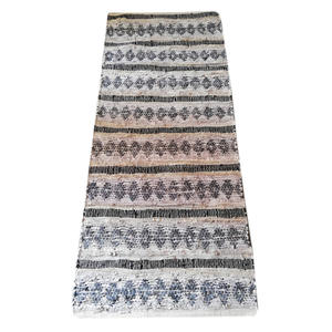 Alfombras antideslizantes de cuero de tejido plano para sala de estar, decoración de sofá, comedor, alfombrillas de suelo para interiores - Product Image 1