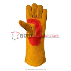 Gants de soudage TIG sur mesure cuir de vache fendu résistant à la chaleur imperméable anti-coupure caractéristiques de sécurité pour barbecue travail d'hiver - Product Image 4