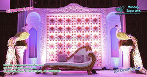 Palmera de boda grandiosa, decoración de escenario, telón de fondo de boda, decoración de escenario - Product Image 6