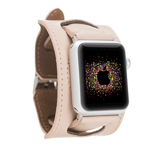 Correa de cuero genuino Vintage con logotipo personalizado de primera calidad OEM para Apple Watch Band Compatible para hombres y mujeres También para Samsung para Galaxy - Product Image 5