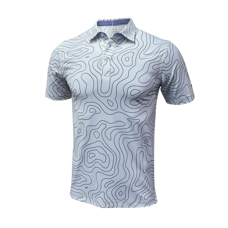 Penjualan Terlaris Harga Grosir Pasar Internasional Baju Golf T Shirt Pakaian Pria Fitness