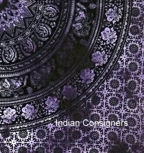 Éléphant Mandala imprimé coton tapisseries affiche merveilleuse petite tenture murale plusieurs couleurs nappe par des expéditeurs indiens - Product Image 3