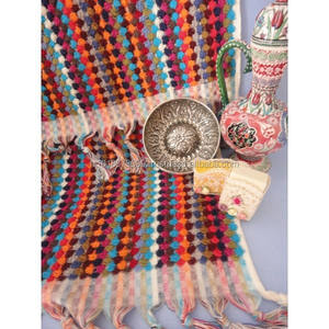 Handloomed Turkish <b>Towel</b> With Knot Fringes Tassels. Colorful, Pom Pom Ponpom <b>Towel</b> Moroccan <b>Hammam</b> <b>Towels</b> Istanbul - Product Image 5