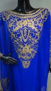 ABAYA de caftán bordado, caftán de trabajo a mano de la INDIA - Product Image 2