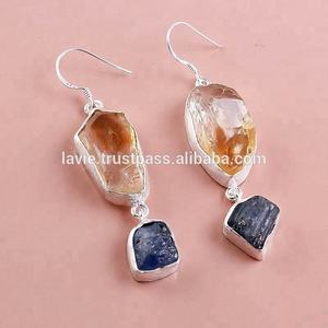 เครื่องประดับอัญมณีธรรมชาติหินซิทรินแทนซาไนต์ - Product Image 1