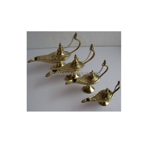 Juego de 2 lámparas de latón niquelado, Aladdín Genie - Product Image 2