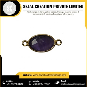 Fourniture en vrac lunette connecteur de pierre précieuse bijoux meilleure qualité produit prix de gros bijoux fins de haute qualité - Product Image 6