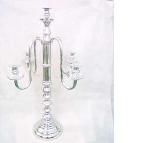 Élégant candélabre de mariage en métal à 5 lumières Nouveau design Bougeoirs et lanternes pour décorations de mariage - Product Image 1