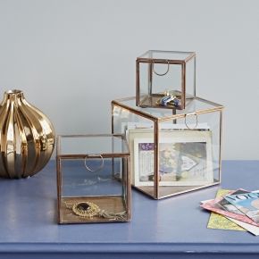 Caja de cristal redonda con marco de metal para decoración del hogar, decoración de oficina, decoración de boda - Product Image 5