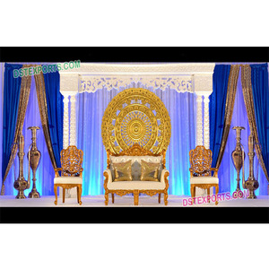 แผงด้านหลังสำหรับตกแต่งเวทีงานแต่งงานผนังกรอบหลังเวทีสำหรับงานเฉลิมฉลองงานแต่งงานดีไซน์ล่าสุด - Product Image 1