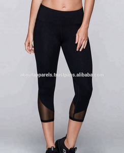 กางเกงฟิตเนสสำหรับผู้หญิง,กางเกงโยคะรัดรูปเก้าส่วนแฟชั่นทันสมัยใหม่ไนลอน83% + ผ้าสแปนเด็กซ์17% - Product Image 2