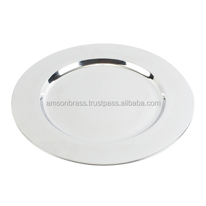 Platos de Presentación de Acero Inoxidable Ecológicos de Diseño de Lujo, Acabado Pulido, Alta Calidad, Tamaño y Logotipo Personalizables - Product Image 1