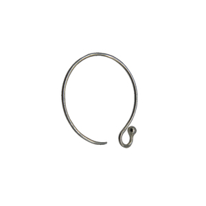 Earwire redondeado de plata esterlina con bola Componentes de joyería de plata esterlina 925 de alta calidad - Product Image 1