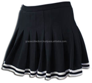 ชุดกระโปรงเชียร์ลีดเดอร์สำหรับเด็กผู้หญิง-ผ้าโพลีเอสเตอร์ 100% ระบายอากาศได้ดี สีและดีไซน์ปรับแต่งได้ - Product Image 2