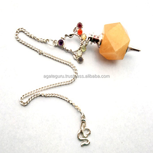 Dernière aventurine jaune Chakra Pendule Matériau des pierres précieuses exquises - Product Image 1