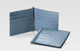 Portefeuille en cuir à deux volets bloquant RFID de haute qualité pour hommes pince à billets de poche minimaliste mince de petite taille principalement en aluminium - Product Image 3