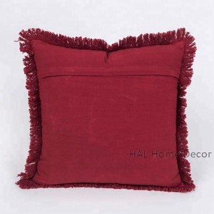 ปลอกหมอนอิงผ้าปักลายดอกไม้สไตล์อินเดียปลอกหมอน18X18ทรงสี่เหลี่ยมสำหรับตกแต่งโซฟาทำมือ - Product Image 5