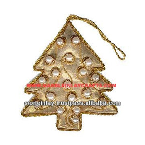 Hand Embroidered Christmas Decorations Ornament Hanging - Product Image 1