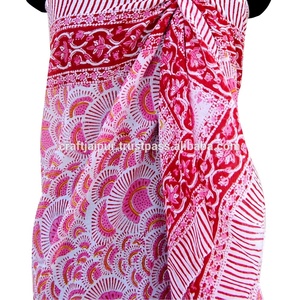 ผ้าโสร่งทำจากผ้าฝ้ายธรรมชาติพิมพ์ลายแนวอินเดียนหรูหราเป็นมิตรกับสิ่งแวดล้อม - Product Image 3