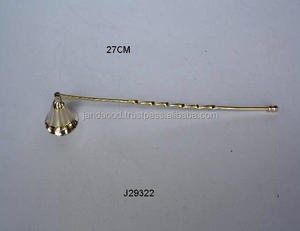 Éteignoir à bougie poli miroir de haute qualité avec poignée cannelée fabriqué en laiton Accessoires de bougie Éteignoir à bougie en gros - Product Image 3