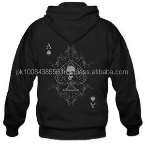 Sweat à capuche à manches longues en coton avec logo personnalisé pour hommes, noir, avec technique de broderie, personnalisé OEM, vente en gros - Product Image 6