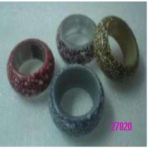 Décorations de table à manger artisanales ronds de serviette pour décor de fête cadeaux ensemble de 4 pièces - Product Image 2