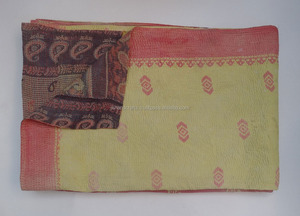 ผ้านวม Gudari Kantha Sari,แฮนด์เมดแบบเก่าอินเดียแท้ - Product Image 4
