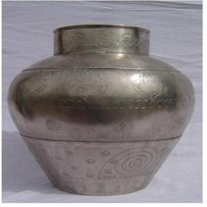 โลหะและแก้วโคมไฟเทียนตั้งโต๊ะในร่มและกลางแจ้งตกแต่งทองเหลืองโบราณกระถางดอกไม้ - Product Image 1