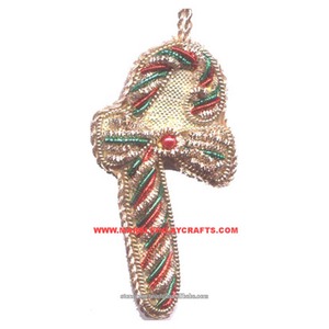 Zari-adornos de decoración de Navidad, bordado a mano - Product Image 1