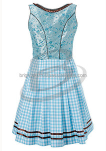 Traditional Dirndl Oktoberfest Costume Lady Bavarian National Green Plaid Clubwear Cosplay <b>Carnival</b> Halloween Fancy <b>Party</b> Dress - Product Image 2