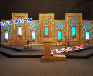 Cadres d'arrière-plan pour mariage indien, 1 pièce, décor de mur d'arrière-plan pour grandes scène de mariage - Product Image 1