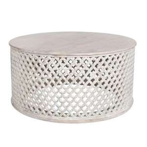 Mesa de centro de madera Shabby Chic en venta - Product Image 6