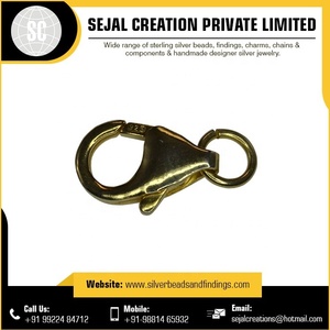 Épingles à tête en argent sterling plaqué or en gros - Product Image 2