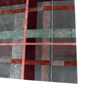 Tapis décoratif moderne et écologique de haute qualité, touffeté à la main, pour hôtels, intérieur commercial, matériau souple, pile bouclée - Product Image 2