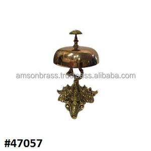 Solid Brass Vintage <b>Hotel</b> Lobby Desk Bell - Product Image 5