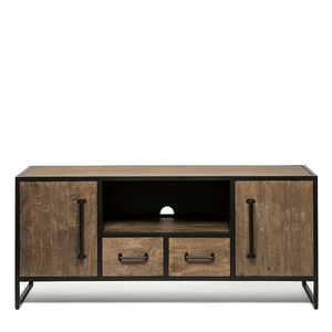 Mueble de TV Moderno de Diseño Personalizado en Madera con Cajones de Almacenamiento, Centro de Entretenimiento, Consola Multimedia para Sala de Estar, Mueble para el Hogar - Product Image 3