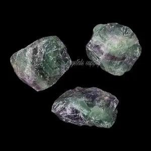 Rohes natürliches lila blaugrünes Fluorit kristall raues Gestein: Multi Fluorit rau: Steine & Mineralien