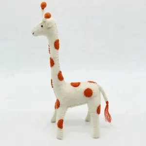 Juguetes De jirafa de fieltro para decoración del hogar y artículos educativos, 2018