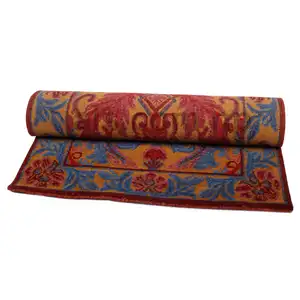 Karpet Desain Motif Tibet Klasik-Karpet Kualitas Tinggi 100 Simpul-Karpet Wol Nepal untuk Dekorasi Ruang Tamu