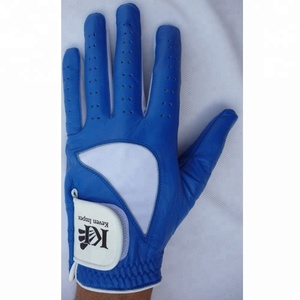 Gants de golf en cuir de chèvre de qualité supérieure, couleur bleue, pour hommes, logo personnalisé, USA 2026 - Product Image 5