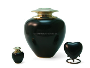 โทริสีฟ้าโกศเผาศพสำหรับมนุษย์อุปกรณ์งานศพ Brassworld อินเดีย - Product Image 2