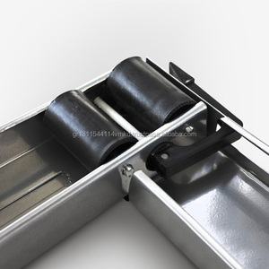 Ajustable Inox de plata pesado aparato rueda cuadrada rodillos ruedas/carro - Product Image 5